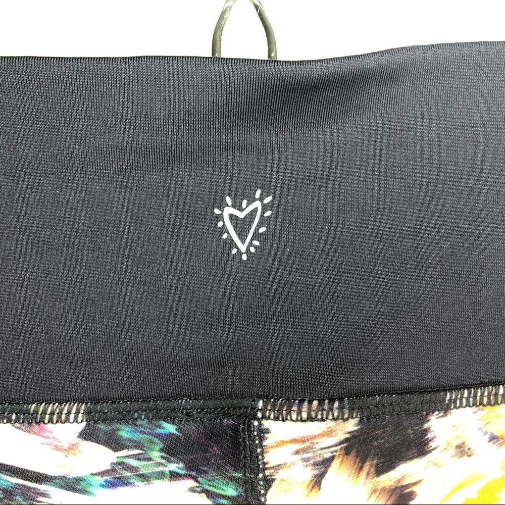 BETSEY JOHNSON PERFORMANCE Give Love Get Love black orange floral leggin… - Picture 7 of 11